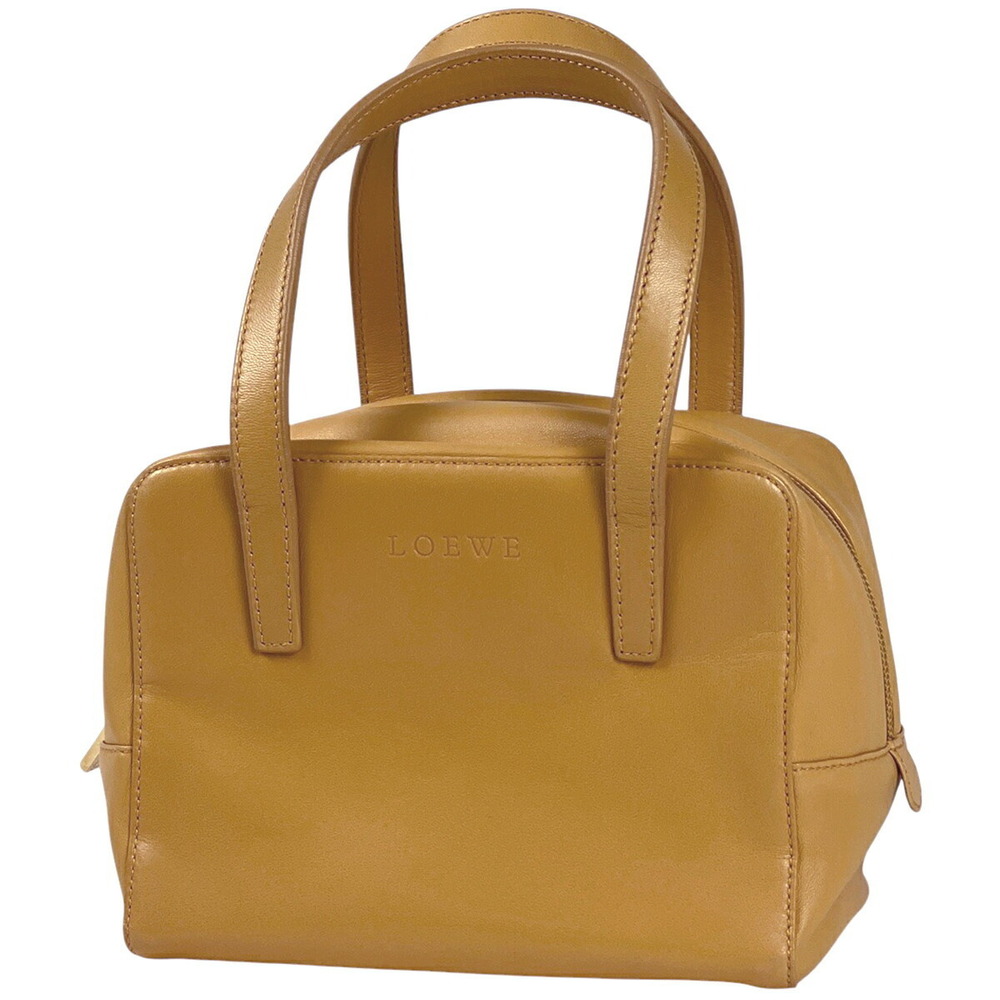 Loewe logo handbag leather yellow